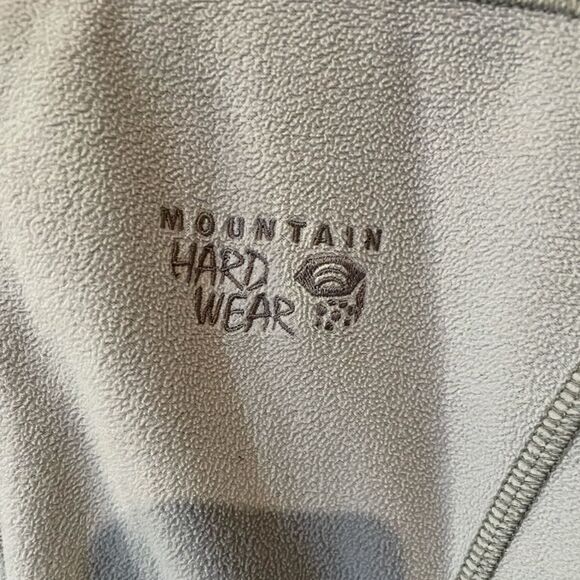 Mountain hardwear full zip grey fleece sweater jacket - Picture 3 of 7